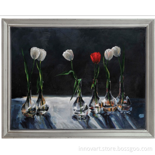 handmade still life flower oil painting